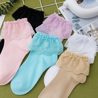 Lace Cuff Crew Socks